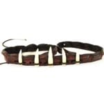 Australian Saltwater crocodile hatband with 5 genuine crocodile teeth