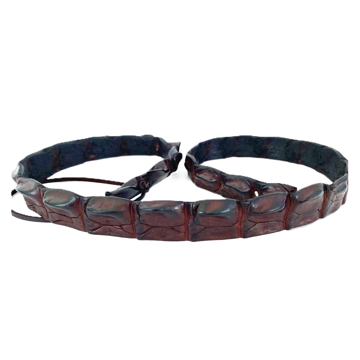 saltwater-crocodile-hatband Genuine crocodile hat band