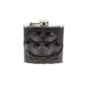 Crocodile hip flask
