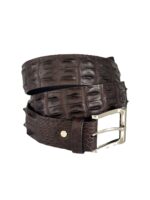 Australian hornback mens crocodile belt in brown